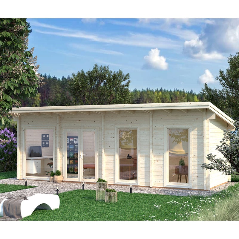 Product photograph of Palmako Heidi 8 8m X 3 9m Log Cabin Garden Building 70mm from Buy Sheds Direct