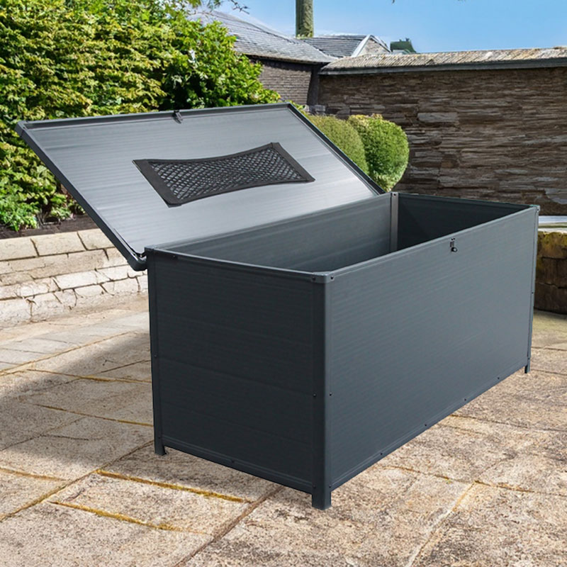 Product photograph of 5 X 2 Lotus Astrum Plastic Garden Storage Box 1 55m X 0 72m from Buy Sheds Direct