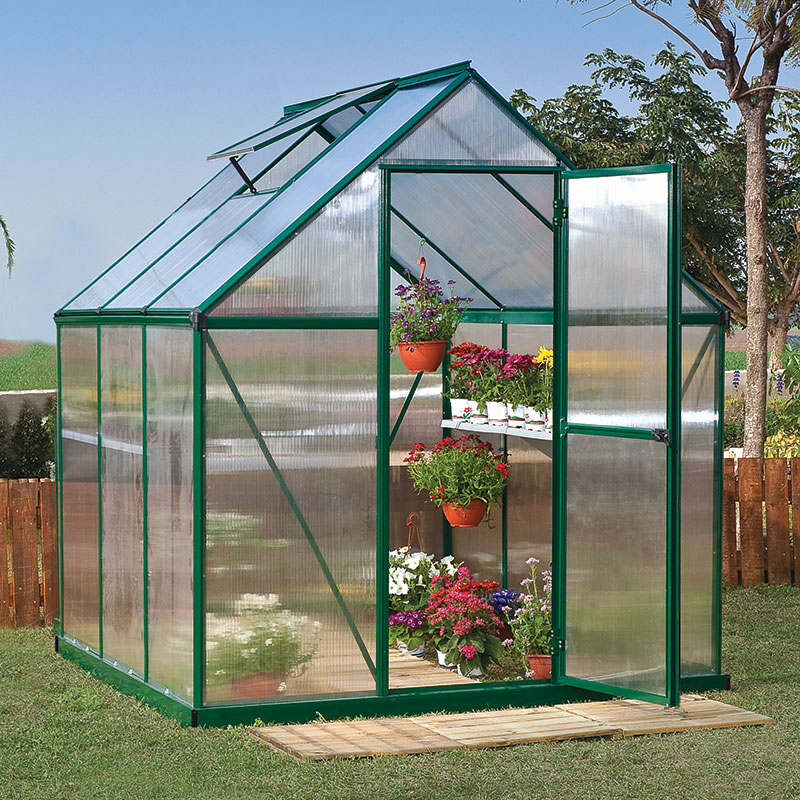 Photos - Greenhouses Canopia 6' x 6' Palram  Mythos Green Polycarbonate Greenhouse (1.85m x 1.86 