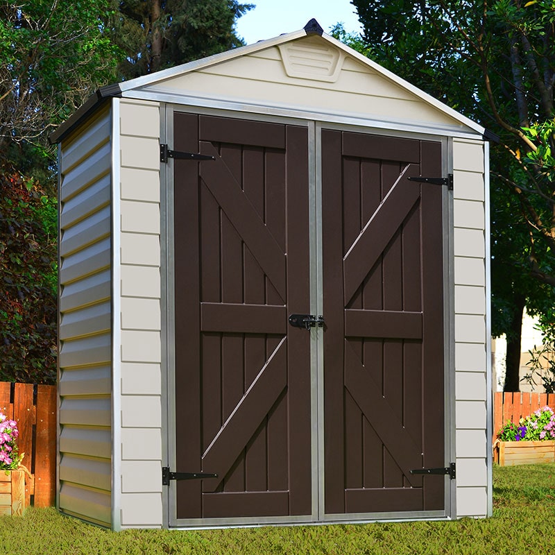 Product photograph of 6 X 3 Palram Canopia Tan Skylight Plastic Shed 1 85m X 0 9m from Buy Sheds Direct
