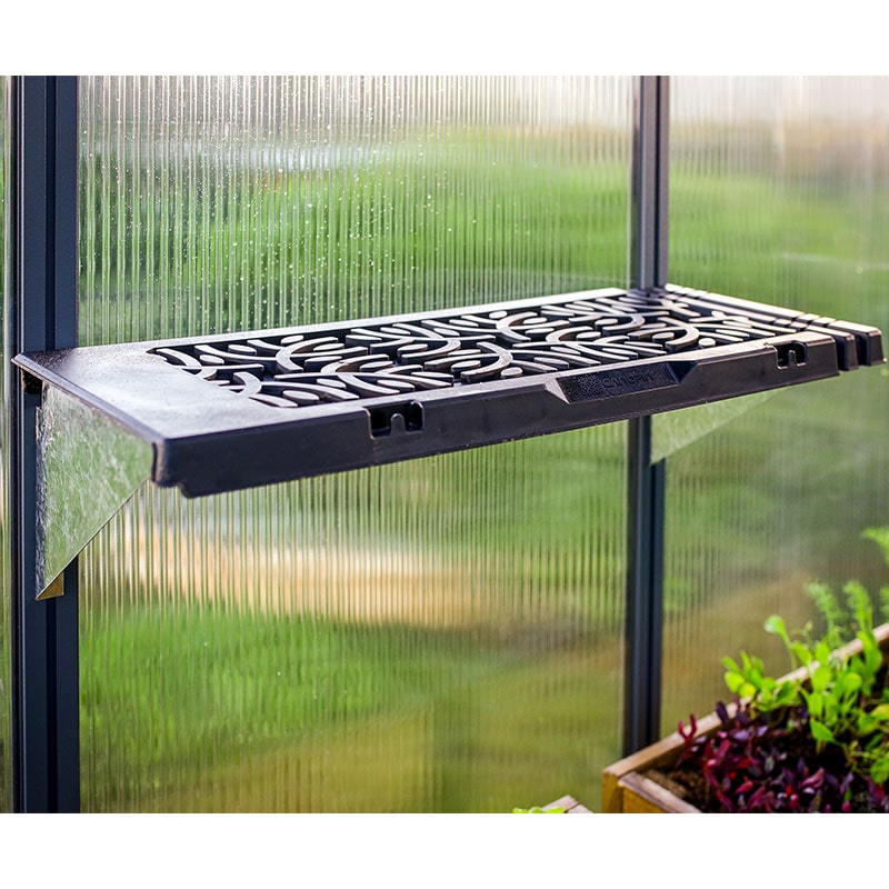 Product photograph of 2 X 1 Palram Canopia Leaves Greenhouse Shelves - 2 Pack 0 65m X 0 26m from Buy Sheds Direct