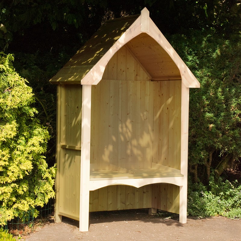 Product photograph of Shire Balsam Garden Arbour Seat 4 X2 from Buy Sheds Direct