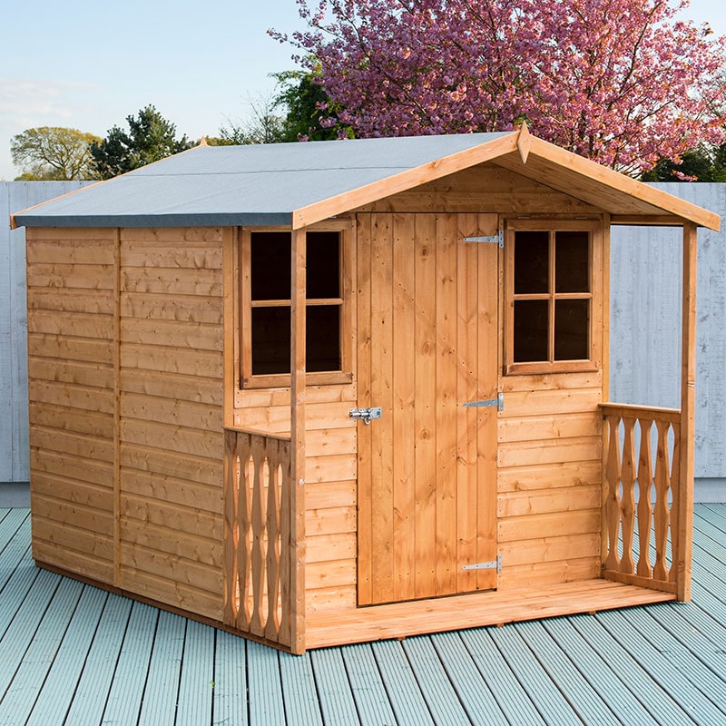 Product photograph of 7 X 9 Shire Casita Wooden Summerhouse Including Veranda 2 16m X 2 72m from Buy Sheds Direct