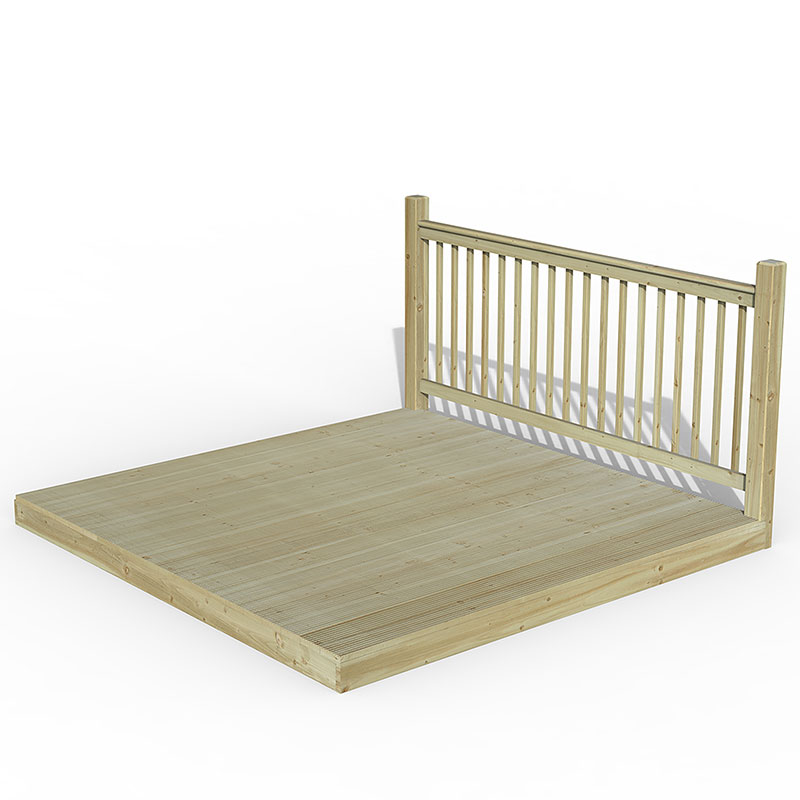 Product photograph of 8 X 8 Forest Patio Deck Kit No 2 2 4m X 2 4m from Buy Sheds Direct