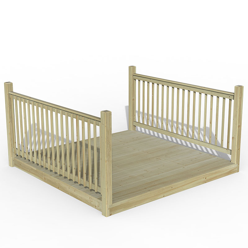 8' x 8' Forest Patio Deck Kit No. 3 (2.4m x 2.4m) from Buy Sheds Direct