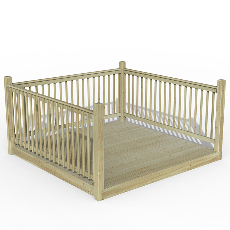Product photograph of 8 X 8 Forest Patio Deck Kit No 4 2 4m X 2 4m from Buy Sheds Direct