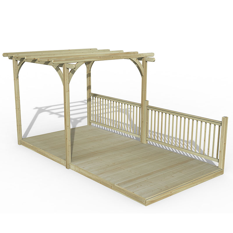 Product photograph of 8 X 16 Forest Pergola Deck Kit No 2 2 4m X 4 8m from Buy Sheds Direct