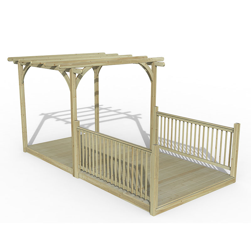 Product photograph of 8 X 16 Forest Pergola Deck Kit No 4 2 4m X 4 8m from Buy Sheds Direct