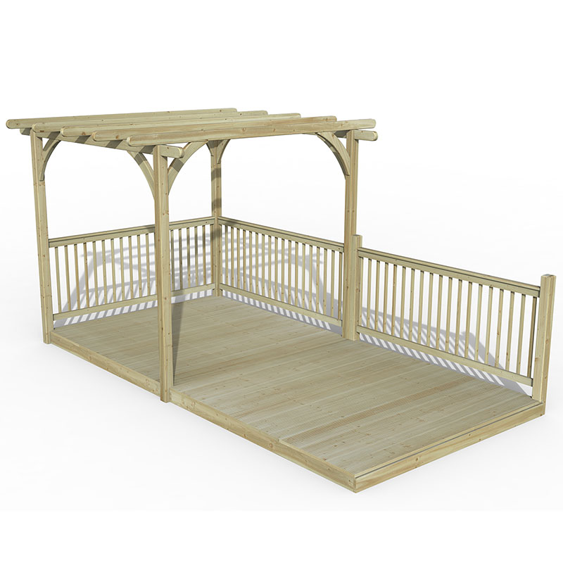 Product photograph of 8 X 16 Forest Pergola Deck Kit No 6 2 4m X 4 8m from Buy Sheds Direct