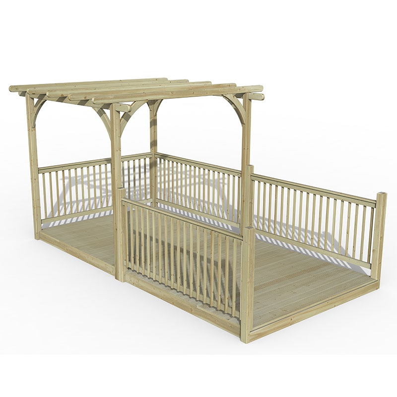 Product photograph of 8 X 16 Forest Pergola Deck Kit No 11 2 4m X 4 8m from Buy Sheds Direct