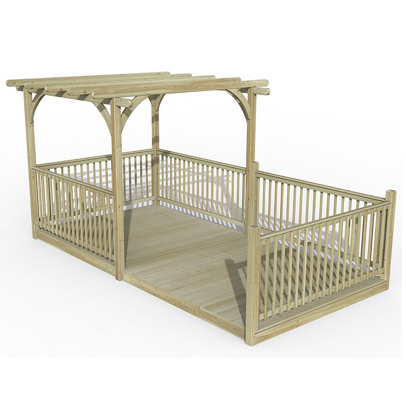 Product photograph of 8 X 16 Forest Pergola Deck Kit No 12 2 4m X 4 8m from Buy Sheds Direct