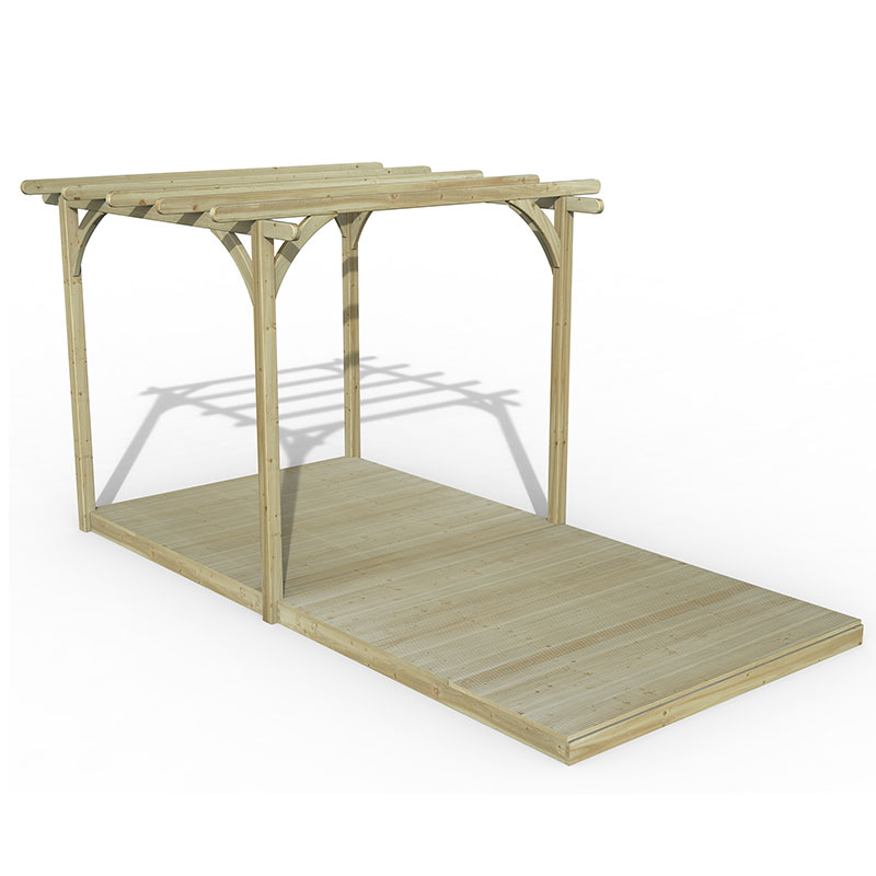 Product photograph of 8 X 16 Forest Pergola Deck Kit No 1 2 4m X 4 8m from Buy Sheds Direct