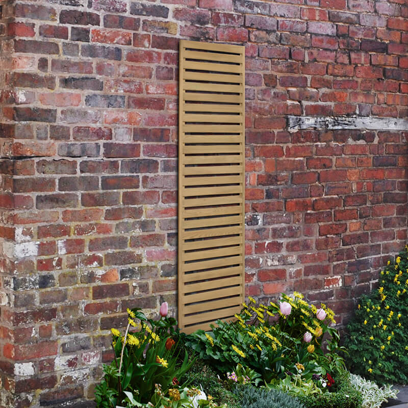Product photograph of Forest 6 X 1 Pressure Treated Slatted Trellis Panel 1 8m X 0 3m from Buy Sheds Direct