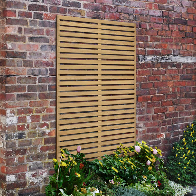 Product photograph of Forest 6 X 3 Pressure Treated Slatted Trellis Panel 1 8m X 0 9m from Buy Sheds Direct