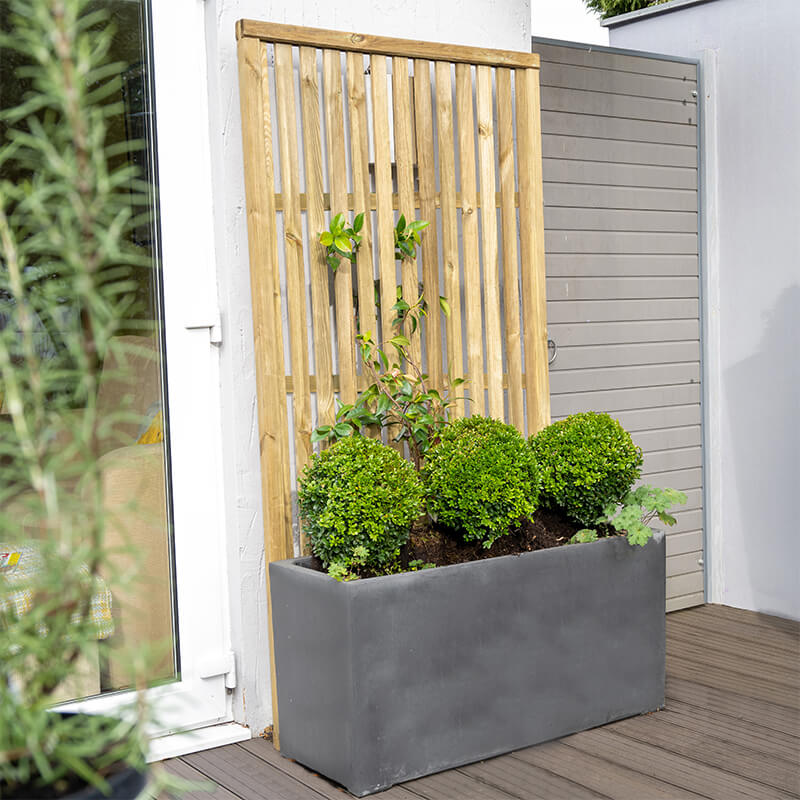 Forest 6' x 3' Pressure Treated Vertical Slatted Garden Screen Panel (1.8m x 0.9m)