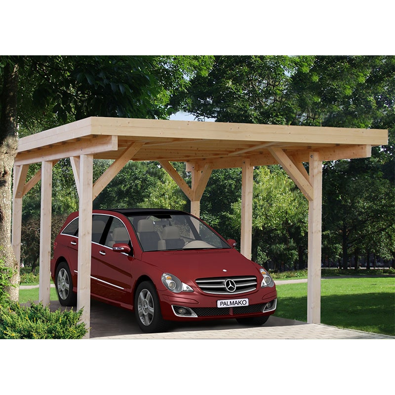 Product photograph of 12 X 17 Palmako Karl Wooden Carport 3 6m X 5 1m from Buy Sheds Direct