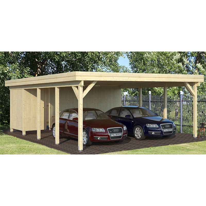 Product photograph of 20 X 25 Palmako Karl Wooden Carport 6m X 7 6m from Buy Sheds Direct