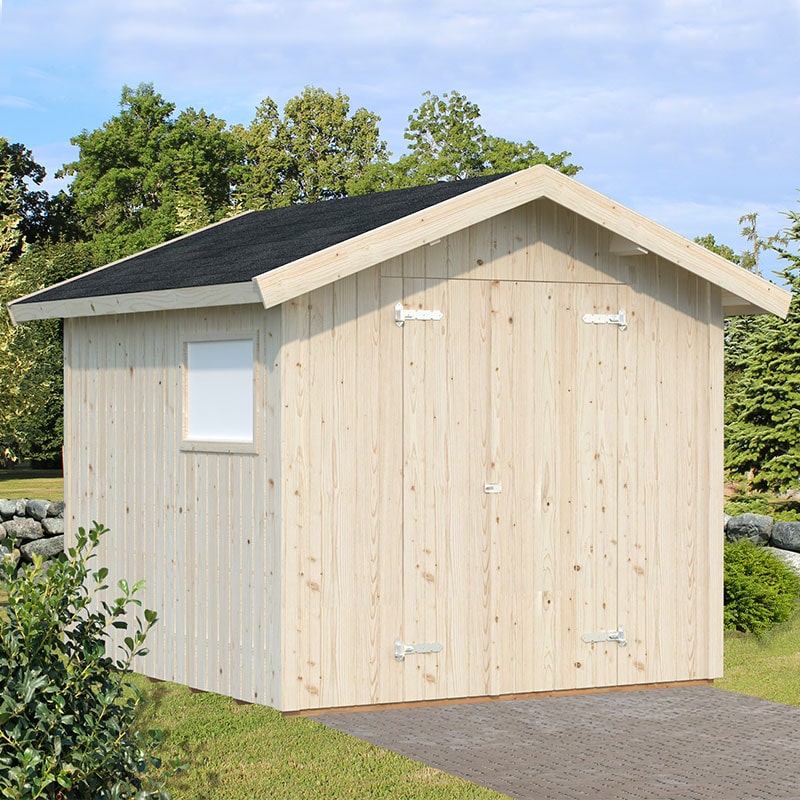 Product photograph of 9 X 9 5 Palmako Nils Heavy Duty Wooden Apex Shed 2 8m X 2 9m from Buy Sheds Direct