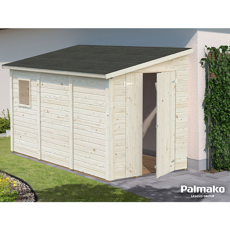 Product photograph of 12 X 6 Palmako Mia Heavy Duty Lean To Shed 3 5m X 1 8m from Buy Sheds Direct