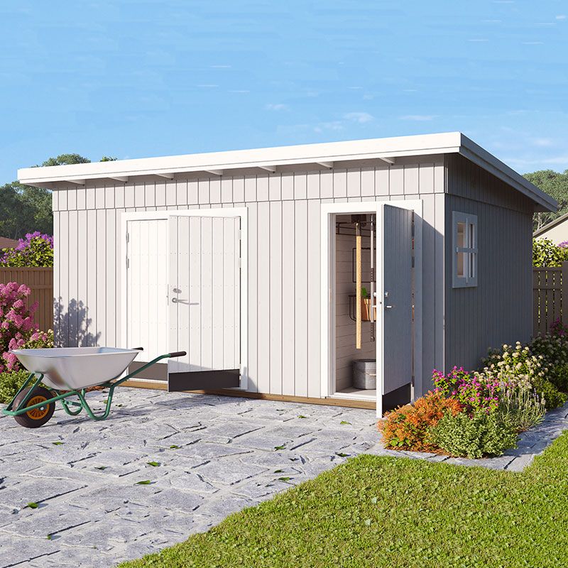Product photograph of 15 X 11 Palmako Kalle 88mm Premium Multi-room Shed 4 5m X 3 3m from Buy Sheds Direct