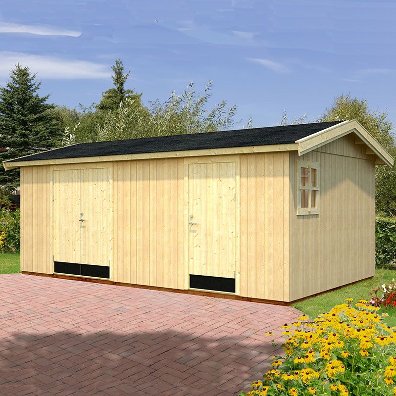 Product photograph of 18 X 11 Palmako Olaf Premium 88mm Multi-room Shed 5 6m X 3 3m from Buy Sheds Direct