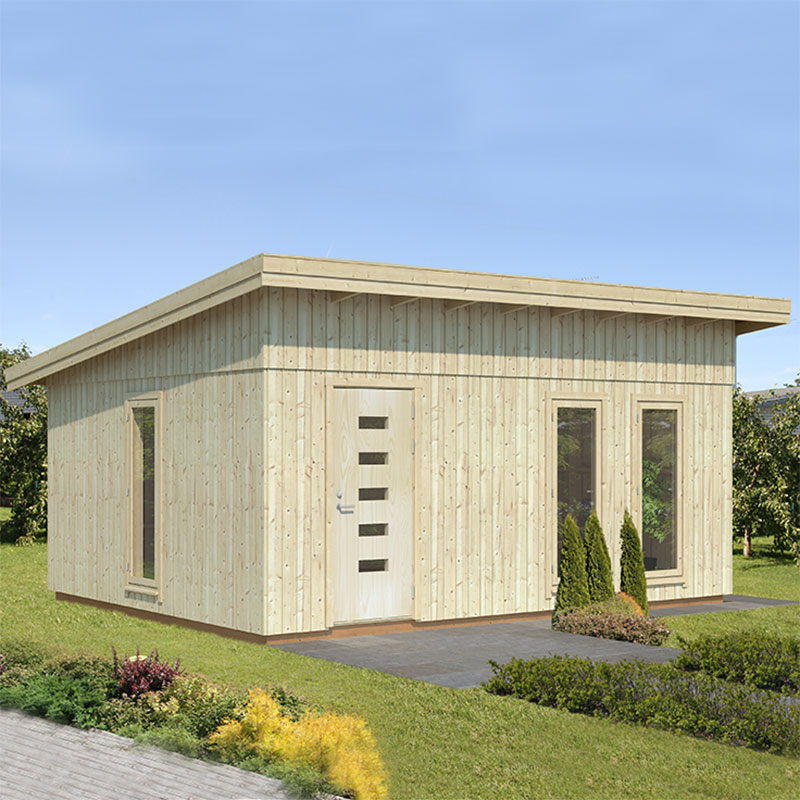 Product photograph of Palmako Annika 4 5m X 5 5m Contemporary Garden Office from Buy Sheds Direct