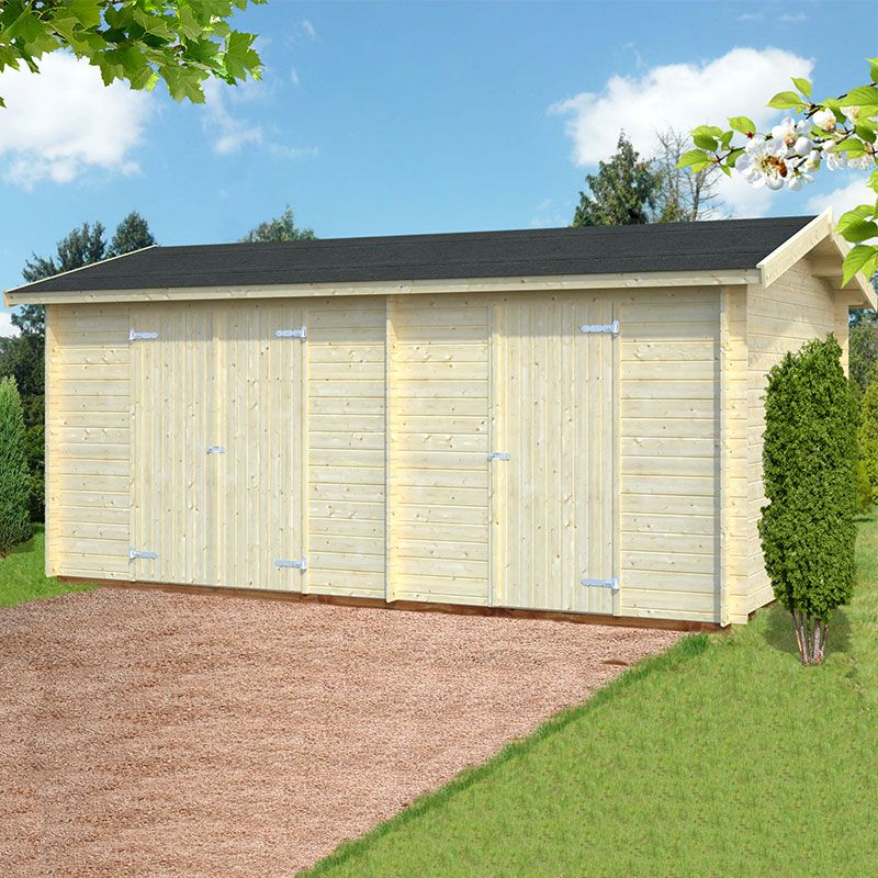 Product photograph of 17 X 10 5 Palmako Jari Premium 28mm Multi-room Shed 5 2m X 3 2m from Buy Sheds Direct