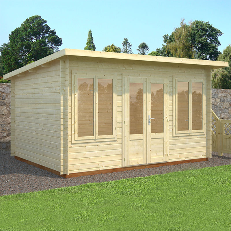 Product photograph of Palmako Lisa 4 2m X 3 2m Log Cabin Garden Room 34mm from Buy Sheds Direct
