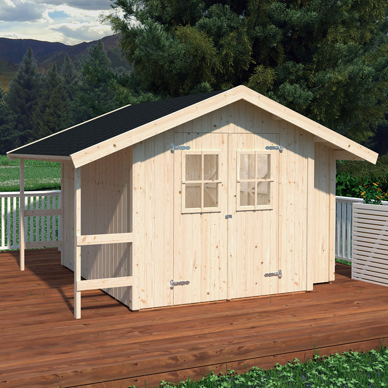 Product photograph of 13 X 10 Palmako Marcus Heavy Duty Wooden Apex Shed 3 8m X 2 9m from Buy Sheds Direct