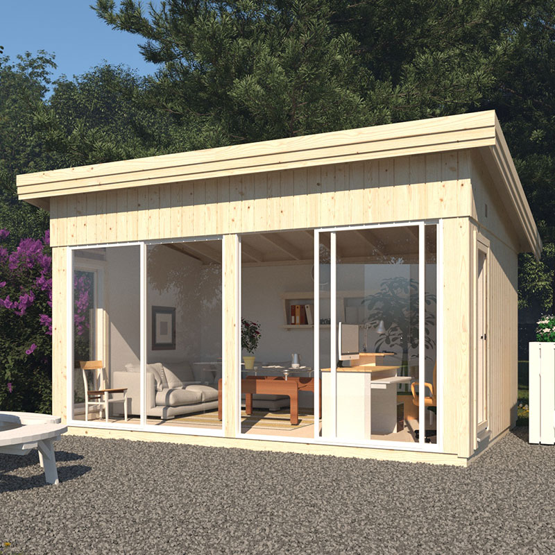 Product photograph of Palmako Annabel 5m X 3 9m Pent Log Cabin 18mm from Buy Sheds Direct