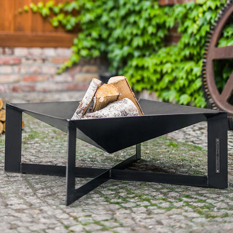 Product photograph of Cook King Cuba Contemporary Steel Fire Bowl from Buy Sheds Direct