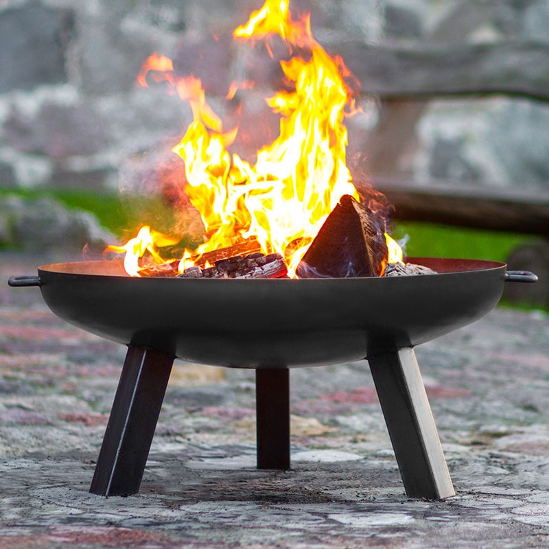 Product photograph of Cook King Polo Steel Fire Bowl - 60cm from Buy Sheds Direct