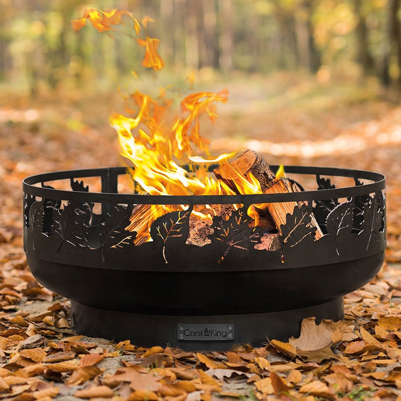 Product photograph of Cook King Toronto Decorative Steel Fire Bowl from Buy Sheds Direct