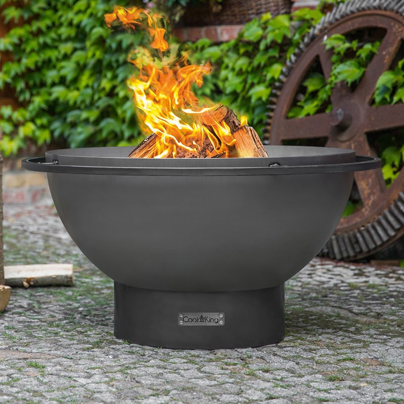 Product photograph of Cook King Fat Boy Heavy Duty Steel Fire Bowl from Buy Sheds Direct
