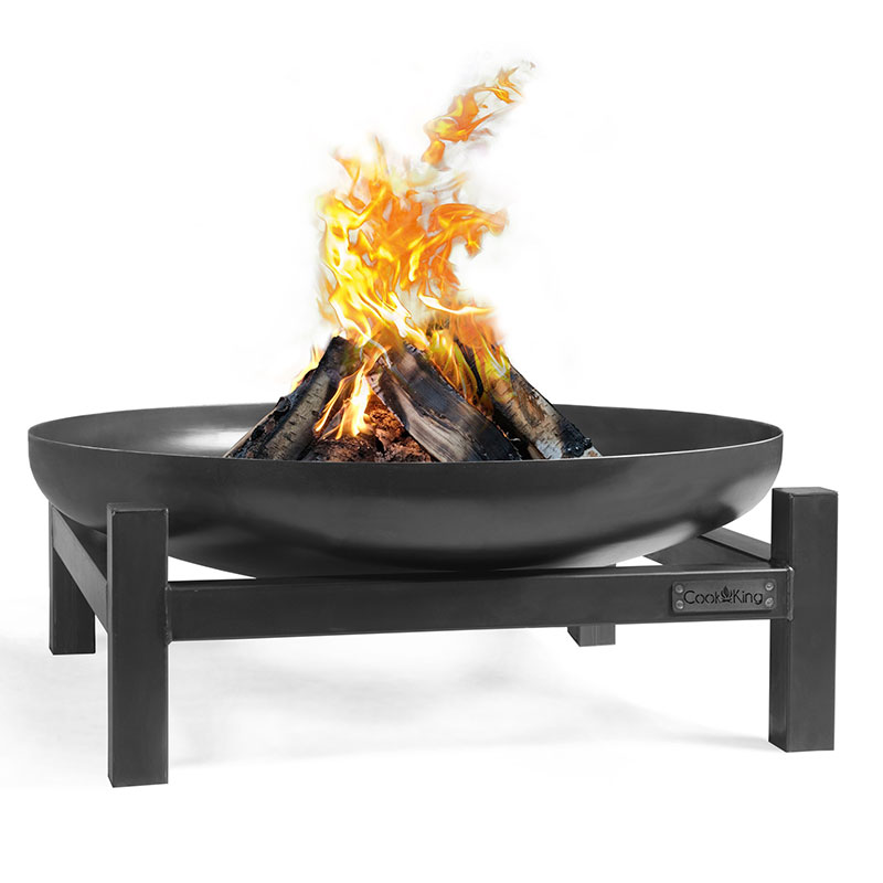Product photograph of Cook King Panama Steel Fire Bowl - 70cm from Buy Sheds Direct
