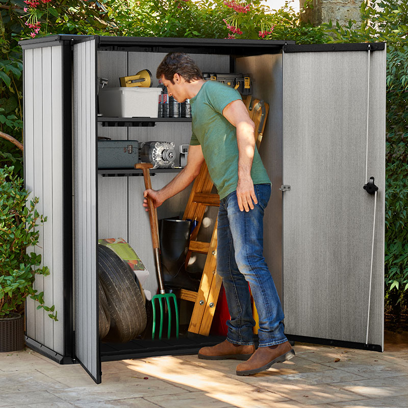 Product photograph of 5 7 Tall Keter Hi-store Plus 1 4m X 0 74m from Buy Sheds Direct