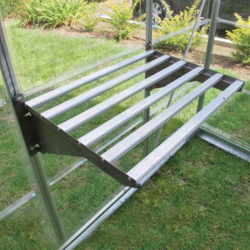 Product photograph of Palram Canopia Heavy Duty Greenhouse Shelving from Buy Sheds Direct