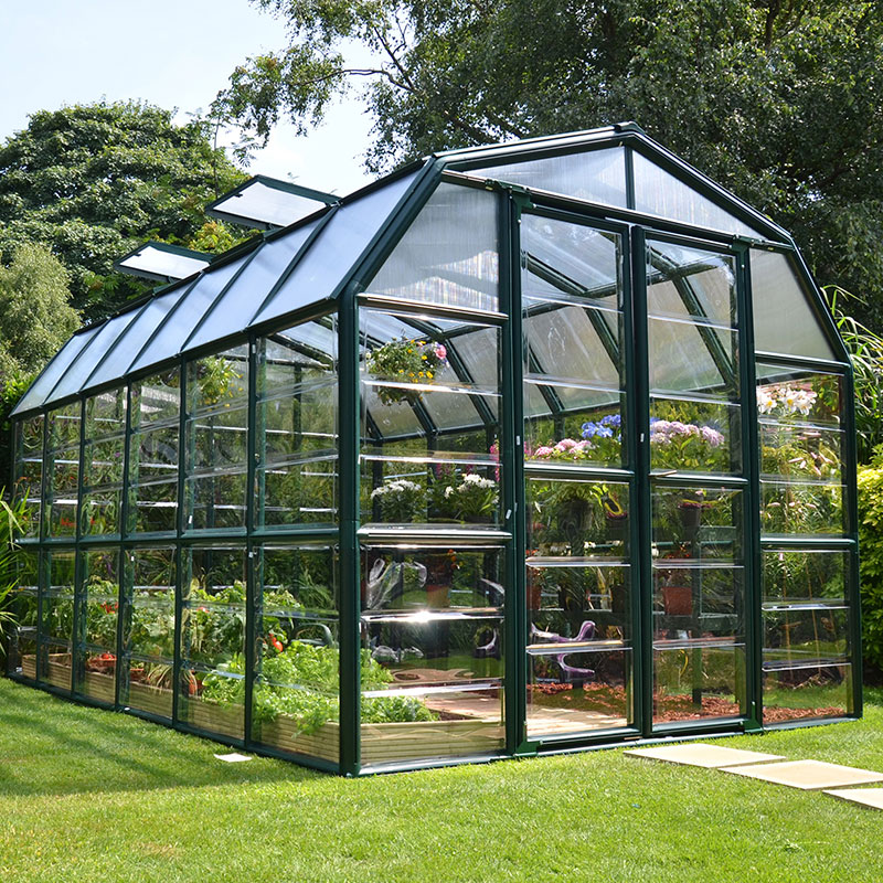 Product photograph of 8 X12 Palram Canopia Rion Grand Gardener Large Polycarbonate Greenhouse 2 4x3 6m from Buy Sheds Direct