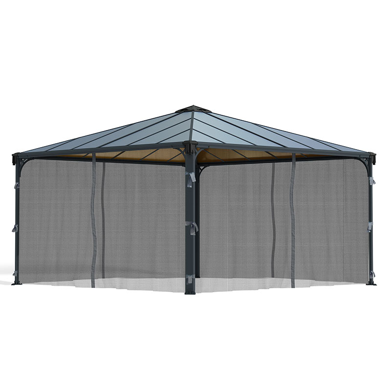 Product photograph of Palram Canopia Palermo 4300 Gazebo Netting from Buy Sheds Direct