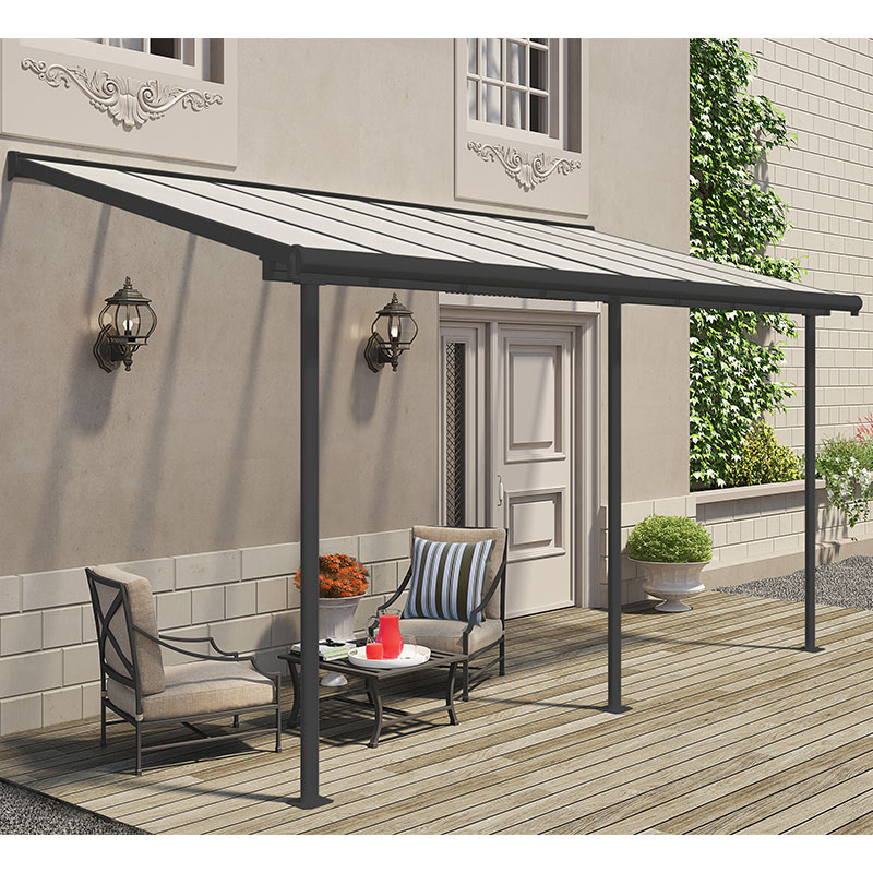 Product photograph of 7 X 15 Palram Canopia Sierra Grey Clear Patio Cover 2 28m X 4 48m from Buy Sheds Direct