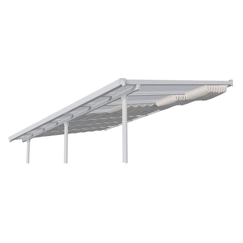 Product photograph of 3m X 4 25m Palram Canopia Patio Cover Roof Blinds - White from Buy Sheds Direct