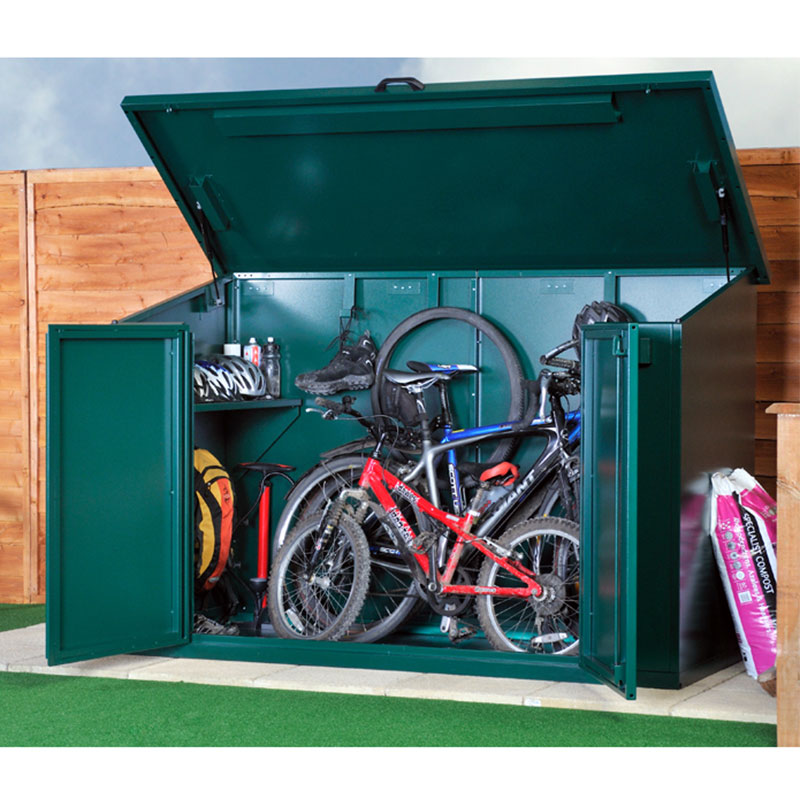 Product photograph of 7 X 3 Asgard Access 4 Bike Metal Storage Shed 2 13m X 0 83m from Buy Sheds Direct