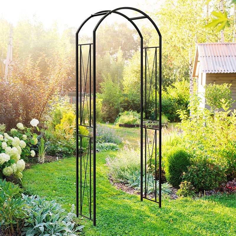 Product photograph of Panacea Camberwell Metal Garden Arch 7 8 X 3 2 from Buy Sheds Direct