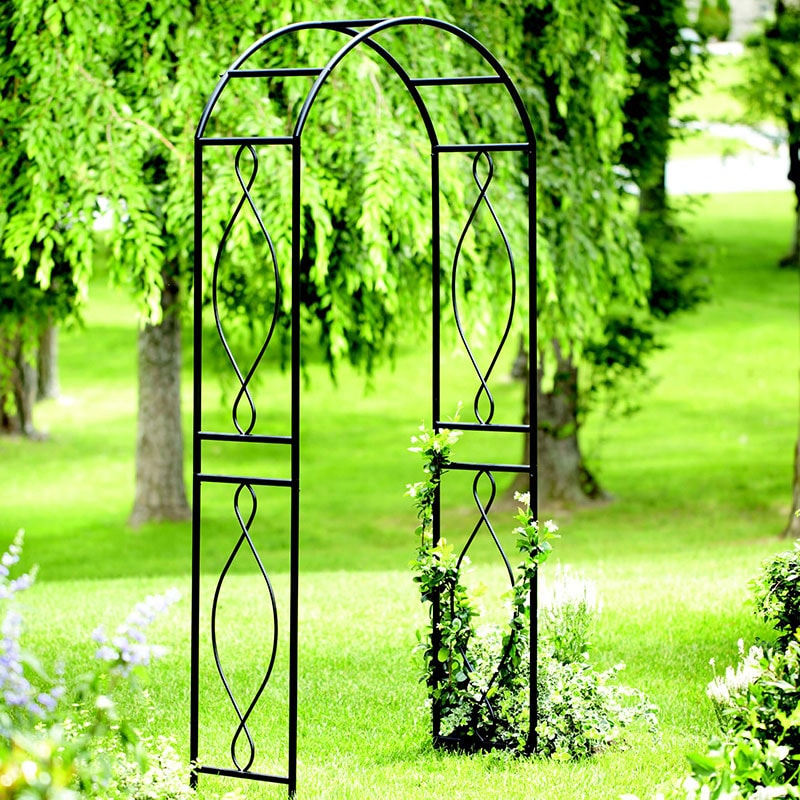 Product photograph of Panacea Curve Metal Garden Arch 7 5 X 3 2 from Buy Sheds Direct