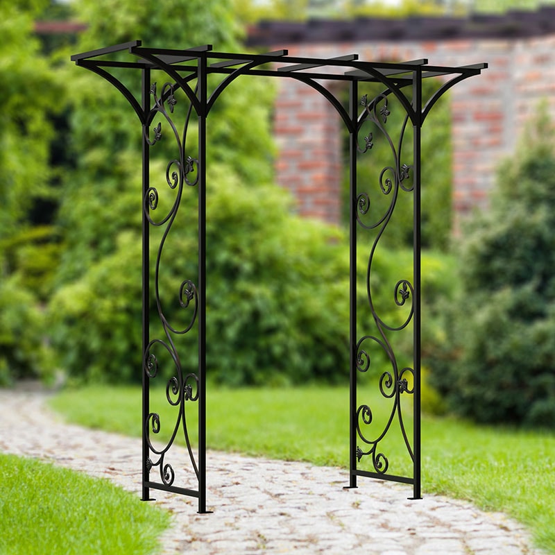 Product photograph of Panacea Vines Metal Garden Arch 6 9 X 6 3 from Buy Sheds Direct