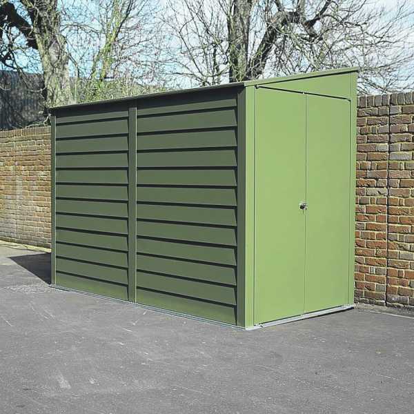 Product photograph of 9 X 5 Trimetals Titan 950 Pent Metal Lean To Shed 2 63m X 1 54m from Buy Sheds Direct