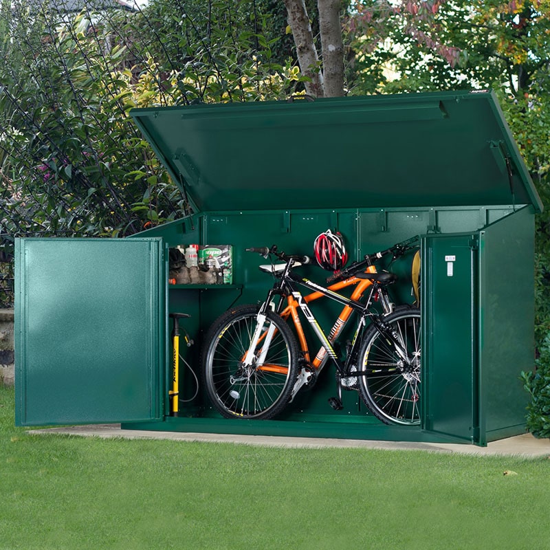 Product photograph of 7 7 X 3 4 Asgard Access Premium Electric Bike Shed 2 3m X 1 05m from Buy Sheds Direct