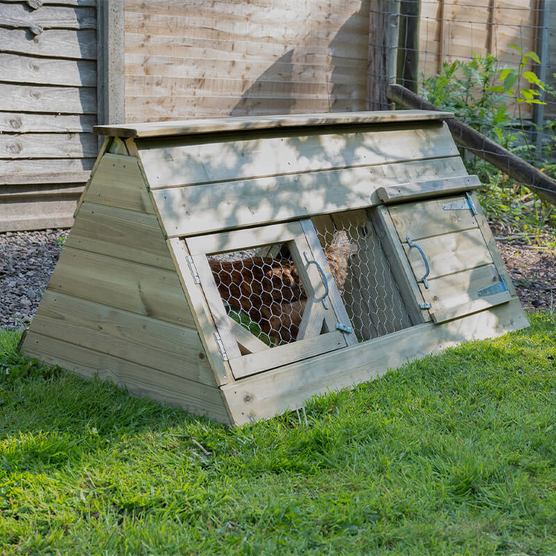 Product photograph of 4 5 X 2 6 Forest Hedgerow Wooden Starter Small Chicken Coop 1 34m X 0 77m from Buy Sheds Direct