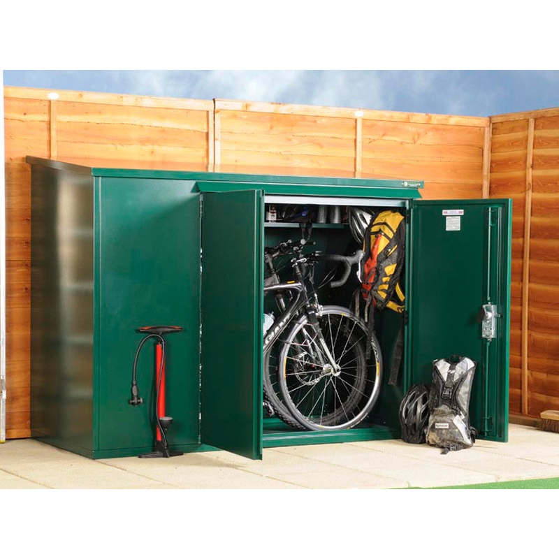 Product photograph of 6 X 3 Asgard Addition Premium Metal Bike Shed 1 8m X 0 9m from Buy Sheds Direct