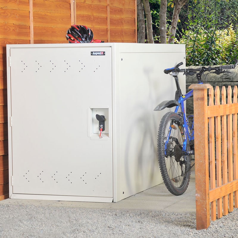 Product photograph of 3 X 6 2 Asgard Premium Twin Bike Shed 0 9m X 1 9m from Buy Sheds Direct